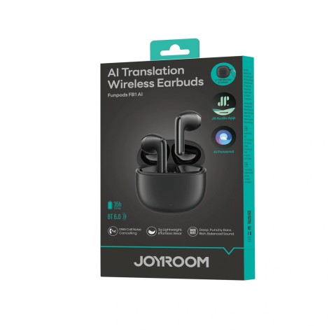 
Belaidės „Bluetooth TWS“ ausinės su dirbtiniu intelektu – juodos
