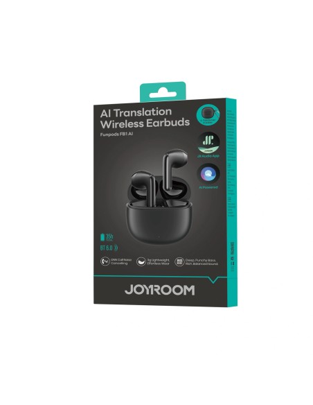 
Belaidės „Bluetooth TWS“ ausinės su dirbtiniu intelektu – juodos
