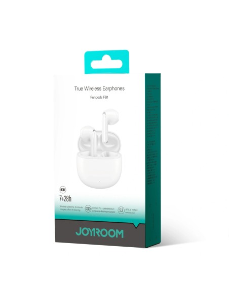 
TWS belaidės „Bluetooth“ ausinės - baltos
