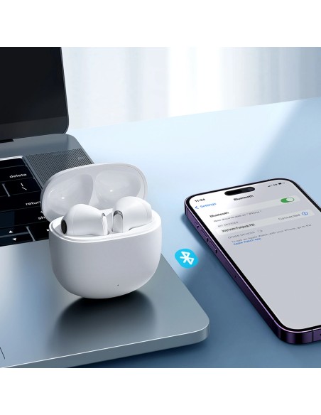 
TWS belaidės „Bluetooth“ ausinės - baltos
