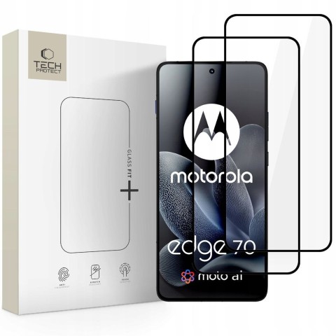 
Grūdintas stiklas Motorola Edge 70 5G Glass Fit+, juodas - 2 vnt.
