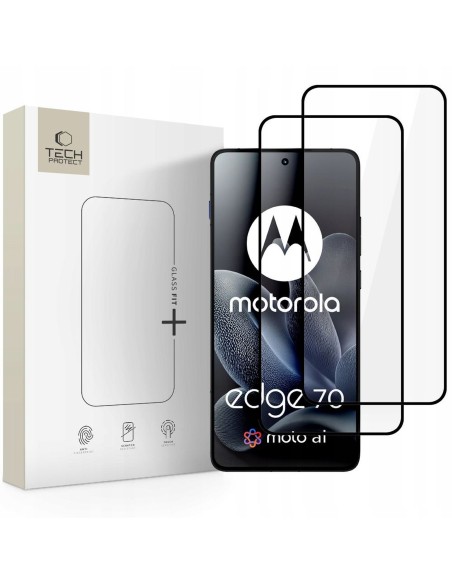 
Grūdintas stiklas Motorola Edge 70 5G Glass Fit+, juodas - 2 vnt.
