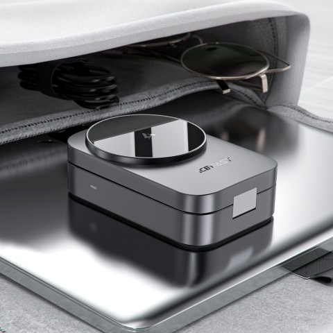 
3 viename „MagSafe“ belaidė indukcinė įkrovimo stotelė – pilka
