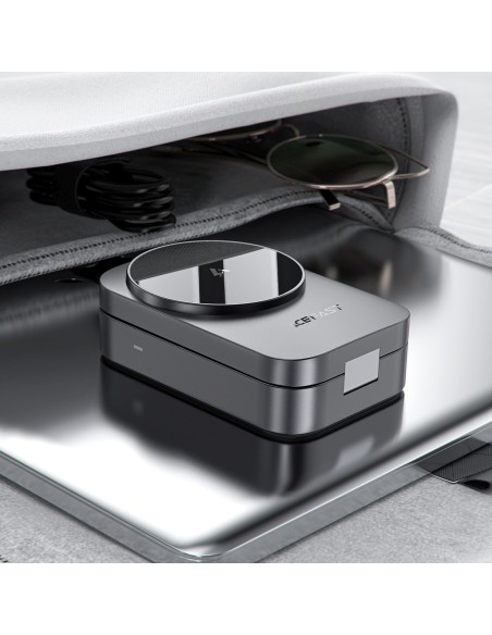 
3 viename „MagSafe“ belaidė indukcinė įkrovimo stotelė – pilka
