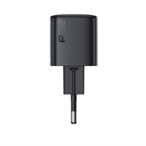 
USB-C GaN PD 20W sieninis įkroviklis – juodas

