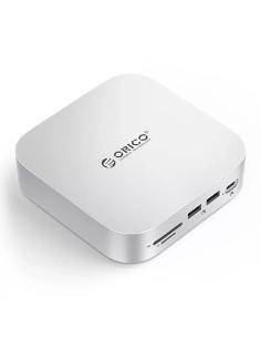 
9 viename prijungimo stotelė USB-A USB-C RJ45 SD TF mini lizdas - sidabrinė
