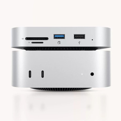 
9 viename prijungimo stotelė USB-A USB-C RJ45 SD TF mini lizdas - sidabrinė
