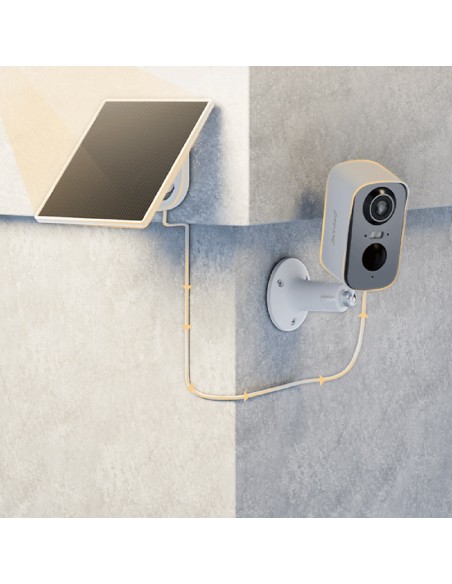 
Lauko apsaugos kamera su saulės baterijomis 2.5K 4MP WiFi 5200mAh - balta

