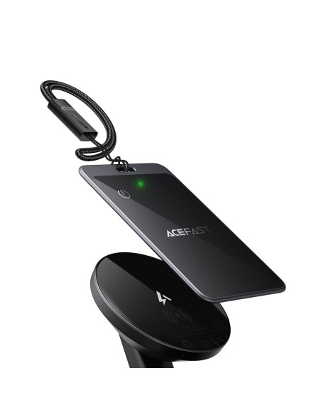 
„Bluetooth“ vietos nustatymo kortelė, suderinama su „Apple Find My“ – pilka

