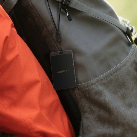 
„Bluetooth“ vietos nustatymo kortelė, suderinama su „Apple Find My“ – pilka
