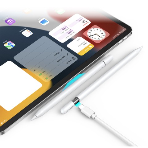 
Talpinis rašiklis iPad su belaidžiu įkrovimu ir 2 antgaliais V3 - baltas
