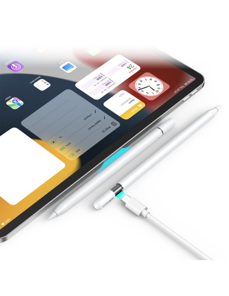 
Talpinis rašiklis iPad su belaidžiu įkrovimu ir 2 antgaliais V3 - baltas
