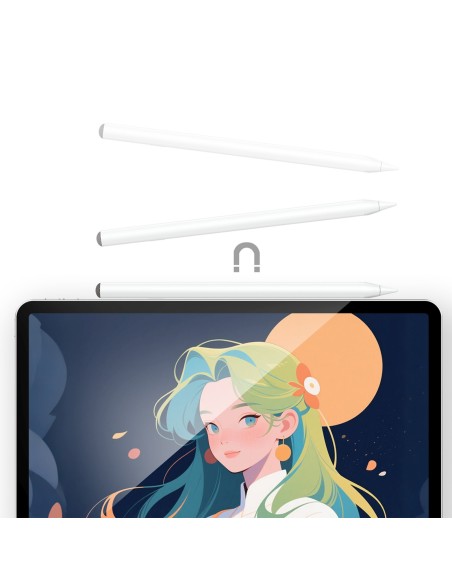
Talpinis rašiklis iPad su 2 antgaliais V2 - baltas
