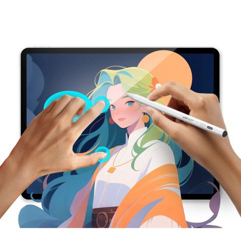 
Talpinis rašiklis iPad su 2 antgaliais V2 - baltas

