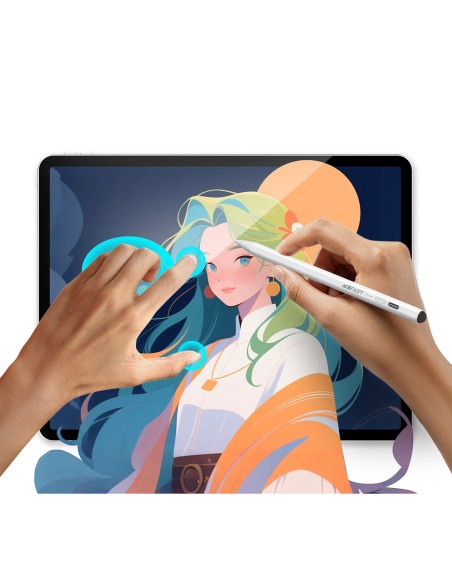 
Talpinis rašiklis iPad su 2 antgaliais V2 - baltas
