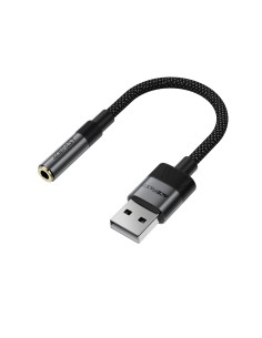 
USB-A į 3,5 mm mini lizdą jungiantis adapteris – juodas
