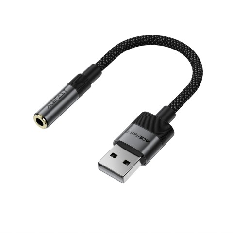 
USB-A į 3,5 mm mini lizdą jungiantis adapteris – juodas
