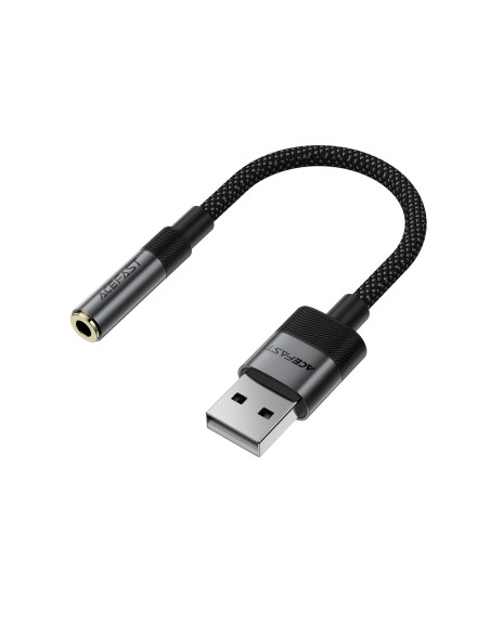 
USB-A į 3,5 mm mini lizdą jungiantis adapteris – juodas
