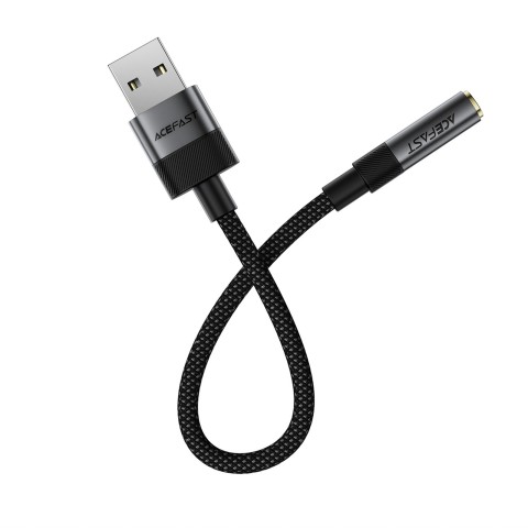 
USB-A į 3,5 mm mini lizdą jungiantis adapteris – juodas
