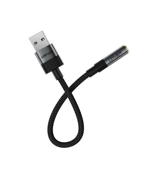 
USB-A į 3,5 mm mini lizdą jungiantis adapteris – juodas

