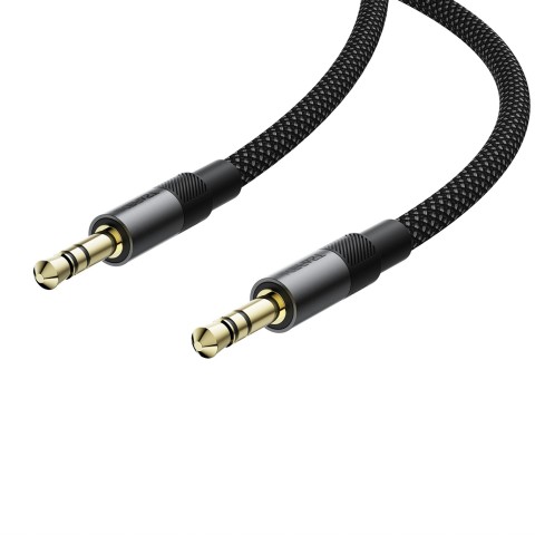 
AUX mini lizdo kabelis 3,5 mm 1 m - juodas
