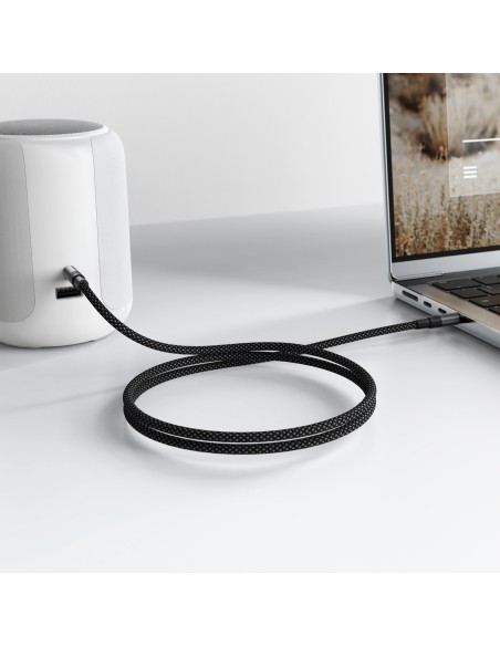 
AUX mini lizdo kabelis 3,5 mm 1 m - juodas
