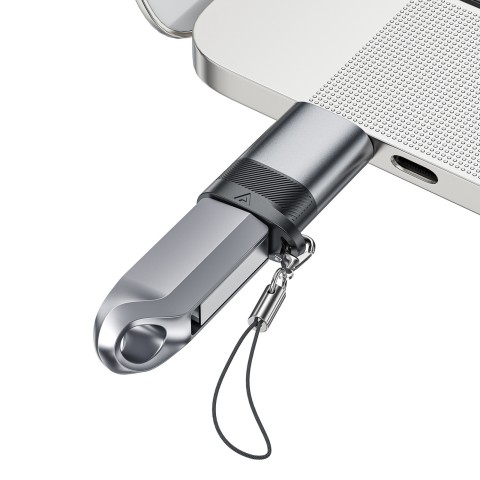 
USB-C - USB-A adapteris - pilkas
