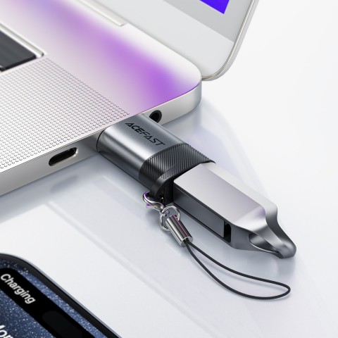 
USB-C - USB-A adapteris - pilkas
