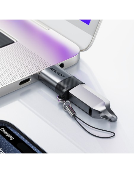 
USB-C - USB-A adapteris - pilkas
