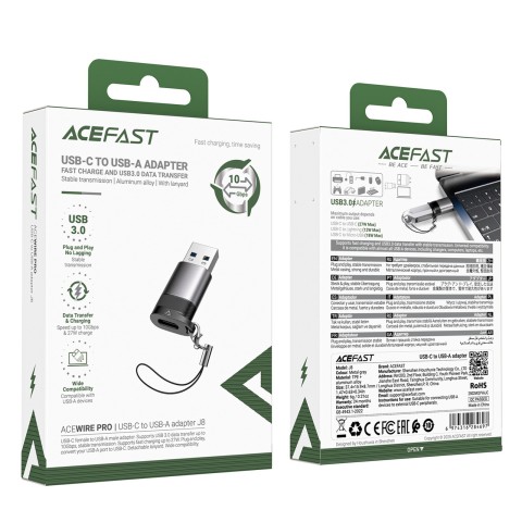 
USB-C - USB-A adapteris - pilkas
