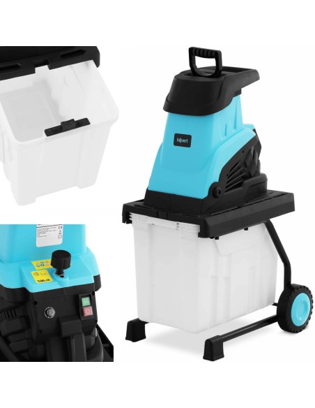 Elektrinis medžio smulkintuvas su 45 mm talpa 4500 aps./min 2600 W Elektrinis medžio smulkintuvas su 45 mm talpa 4500 aps./min 2600 W