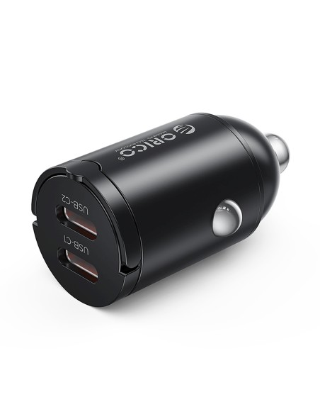 
USB-C 30W automobilinis įkroviklis – juodas
