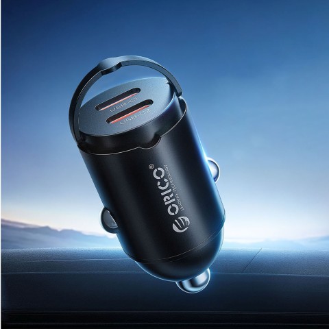 
USB-C 30W automobilinis įkroviklis – juodas
