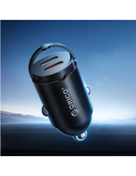 
USB-C 30W automobilinis įkroviklis – juodas
