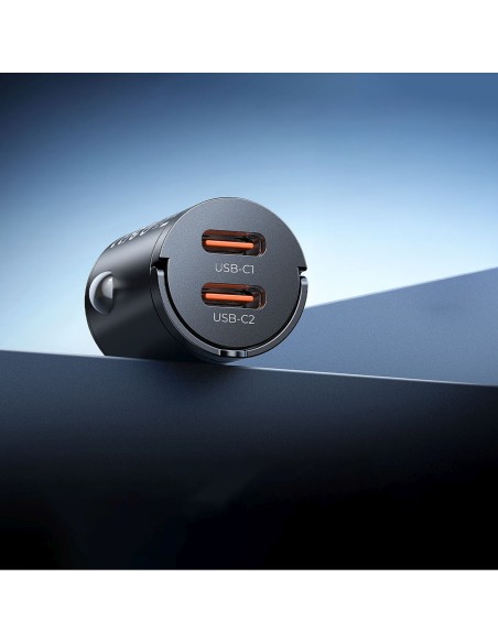 
USB-C 30W automobilinis įkroviklis – juodas
