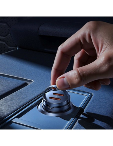 
USB-C 30W automobilinis įkroviklis – juodas
