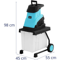 Elektrinis medžio smulkintuvas su 45 mm talpa 4500 aps./min 2600 W