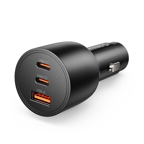 
USB-C USB-A 165W automobilinis įkroviklis – juodas
