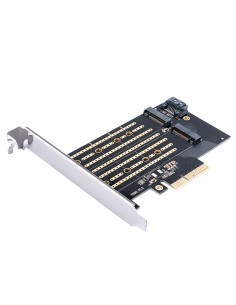 
M.2 NVMe ir SATA diskų išplėtimo plokštė – juoda
