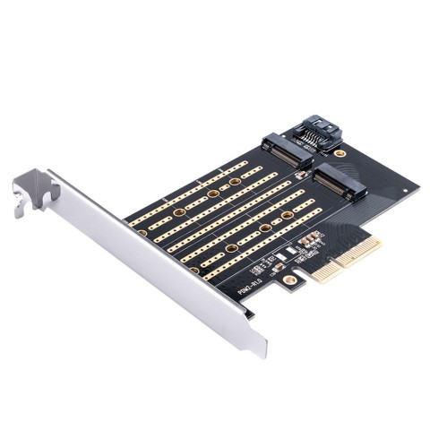 
M.2 NVMe ir SATA diskų išplėtimo plokštė – juoda
