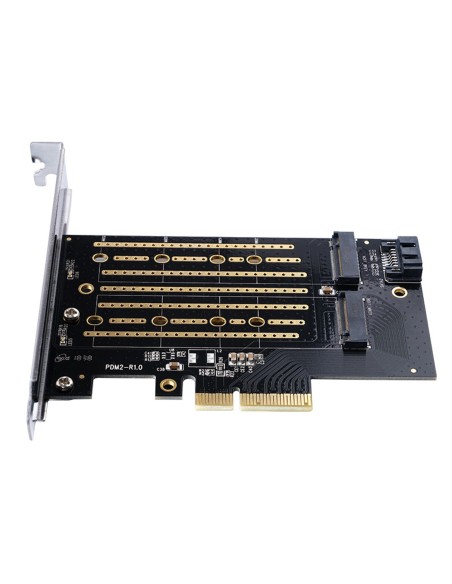 
M.2 NVMe ir SATA diskų išplėtimo plokštė – juoda
