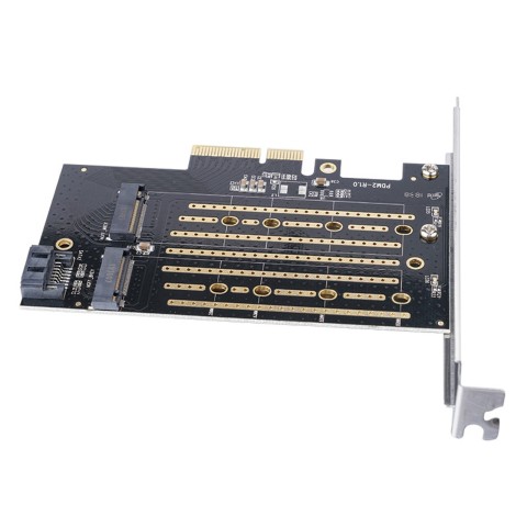 
M.2 NVMe ir SATA diskų išplėtimo plokštė – juoda

