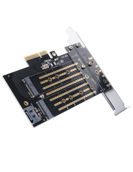 
M.2 NVMe ir SATA diskų išplėtimo plokštė – juoda
