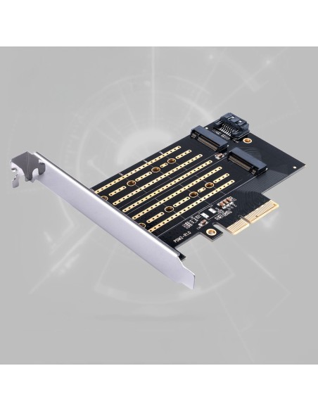 
M.2 NVMe ir SATA diskų išplėtimo plokštė – juoda
