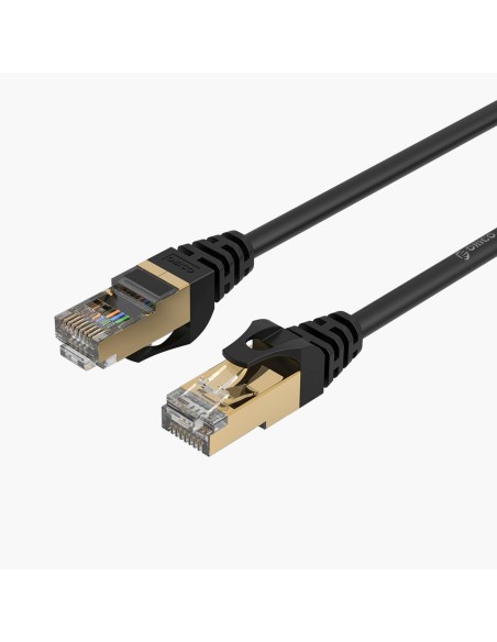 
Apvalus LAN CAT7 10Gbps RJ45 interneto tinklo kabelis 20m - juodas
