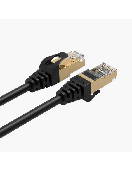
Apvalus LAN CAT7 10Gbps RJ45 interneto tinklo kabelis 20m - juodas
