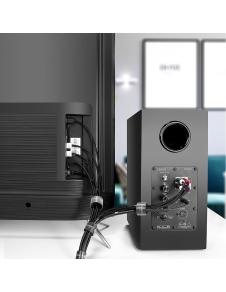 Velcro juosta Velcro kabelio tvarkyklė 5m juoda Velcro juosta Velcro kabelio tvarkyklė 5m juoda