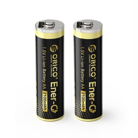 
Įkraunamos ličio baterijos AA 1,5 V 2100 mWh USB-C - 2 vnt.
