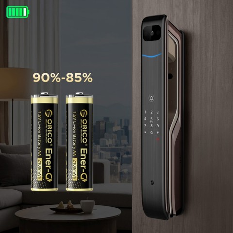 
Įkraunamos ličio baterijos AA 1,5 V 2100 mWh USB-C - 2 vnt.
