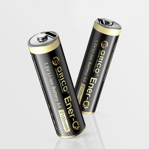
Įkraunamos ličio baterijos AA 1,5 V 2100 mWh USB-C - 4 vnt.
